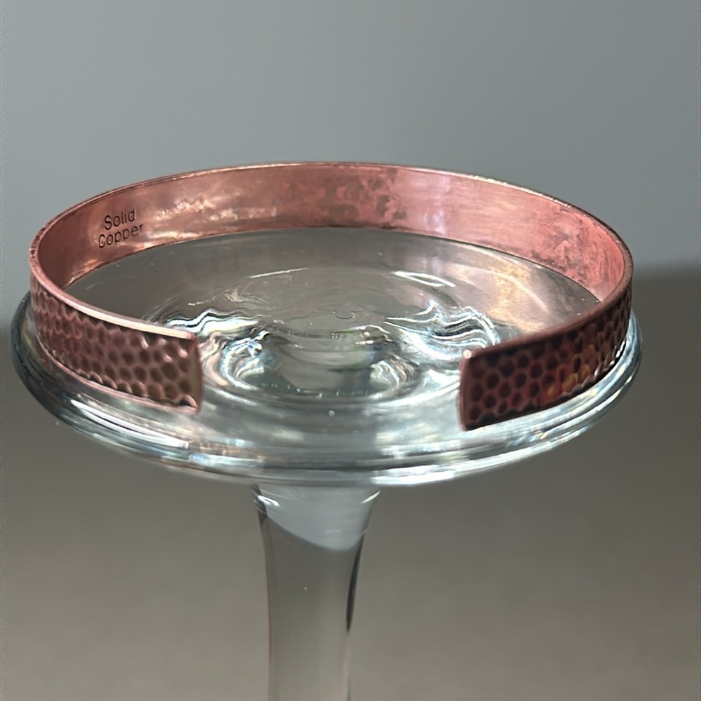 Hammered Solid Copper Bracelet 7 1/2” - image 6
